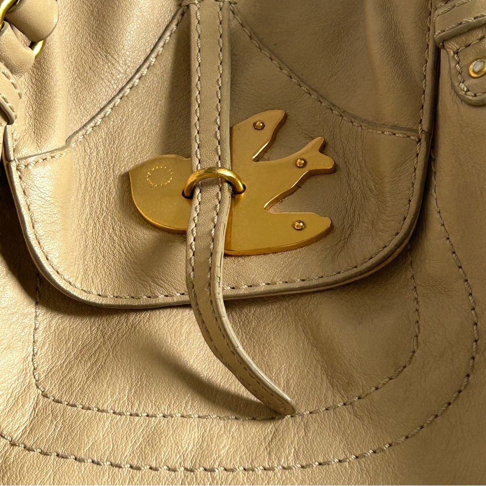 Marc Jacob Boho VTG Cottage Shoulder Bag Casual Everyday Creamy Beige - Picture 4 of 15